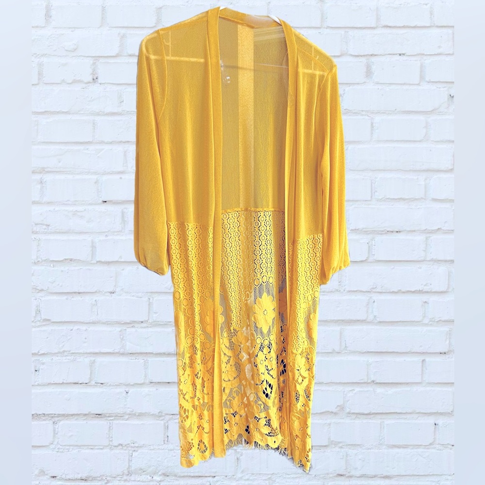lace and sheer kimono / cardigan by ember NWOT